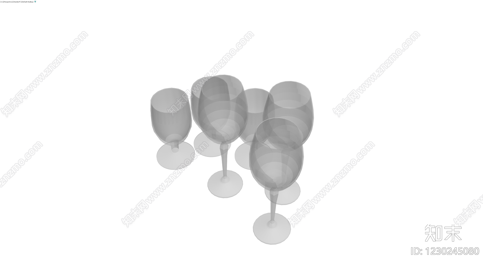 多视角酒杯模型组3D模型下载【ID:1230245080】