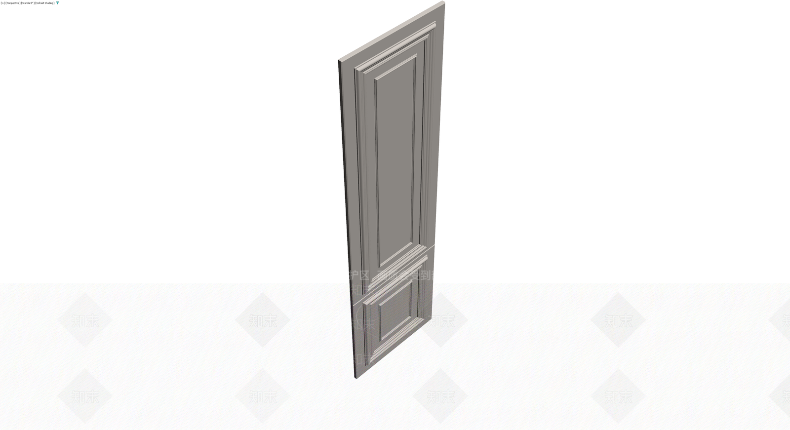 双板浮雕门体模型3D模型下载【ID:1229620743】