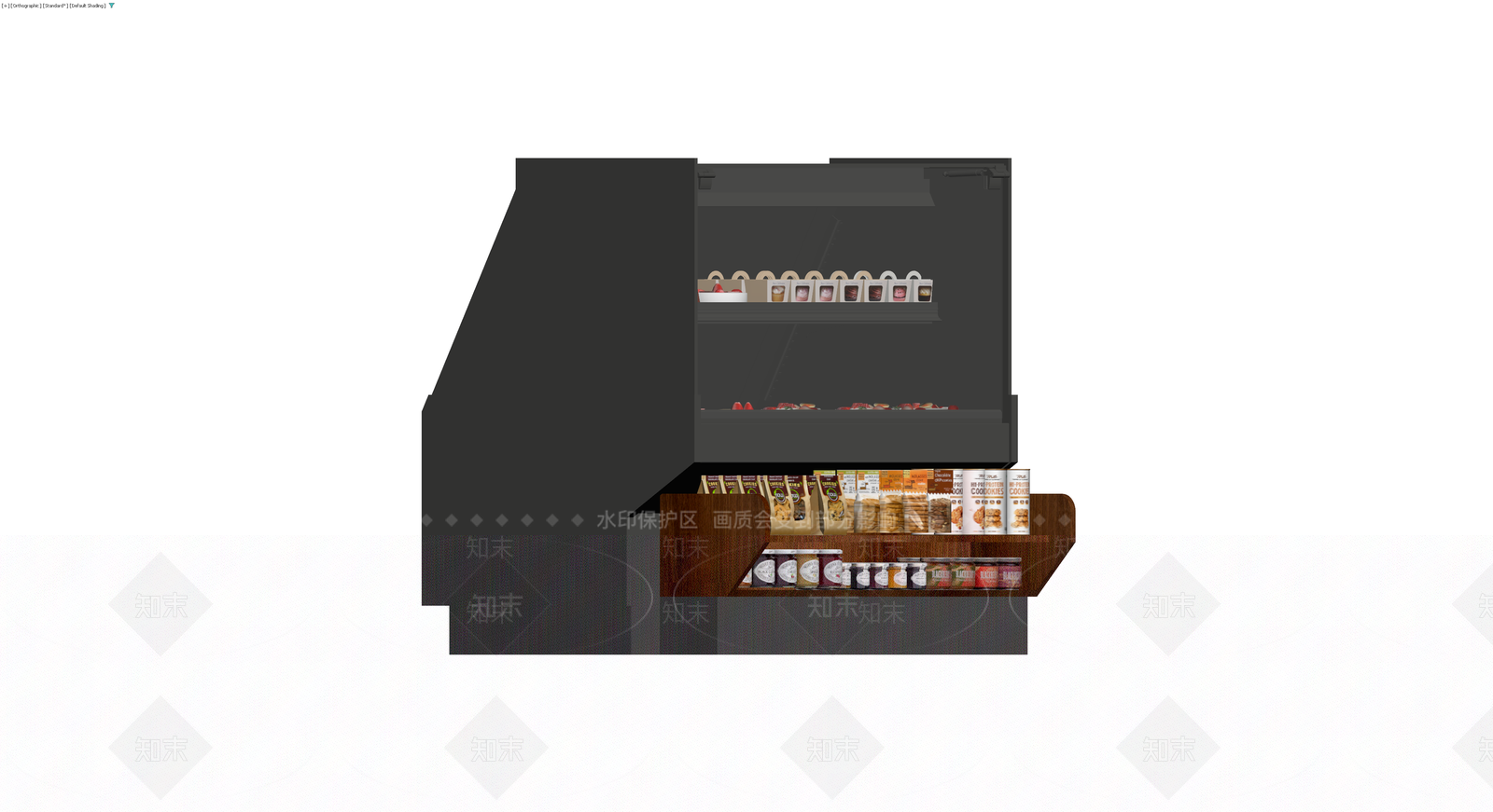 商用食品展示柜模型3D模型下载【ID:1229880621】