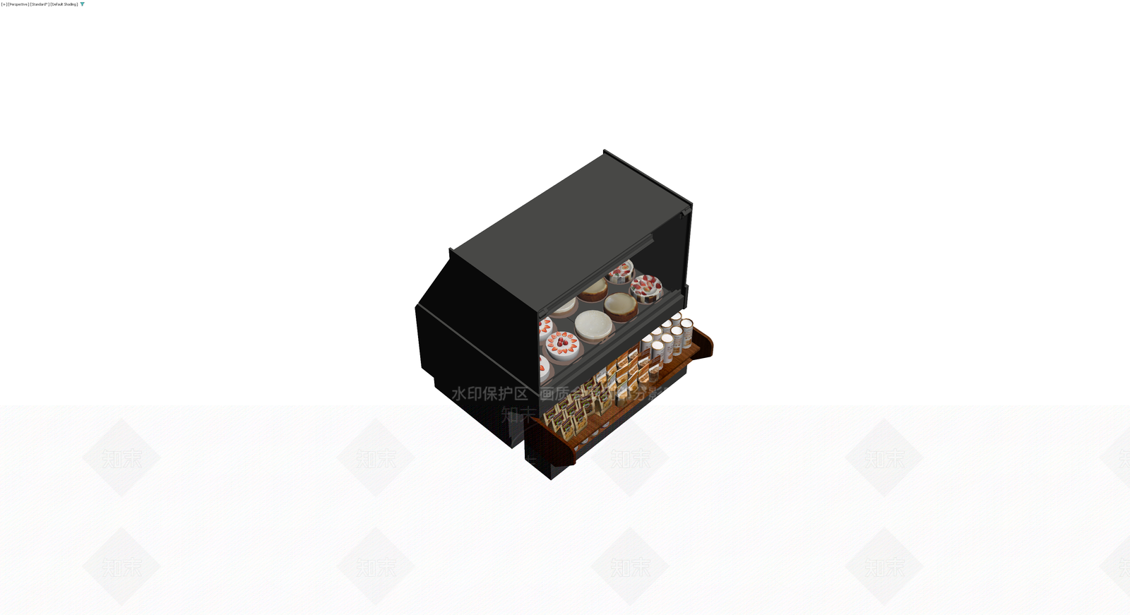 商用食品展示柜模型3D模型下载【ID:1229880621】