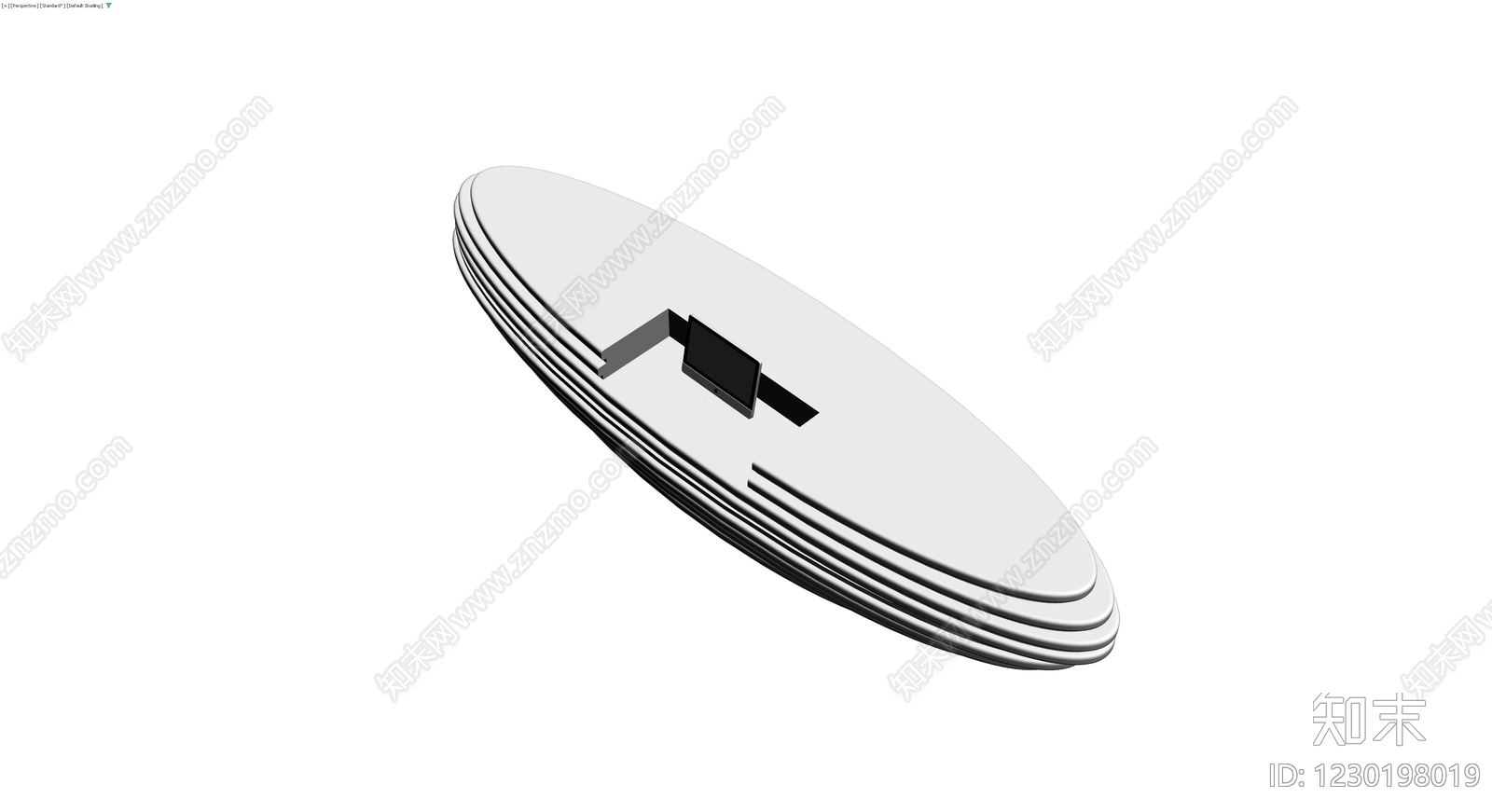 灰模层叠造型物件3D模型下载【ID:1230198019】