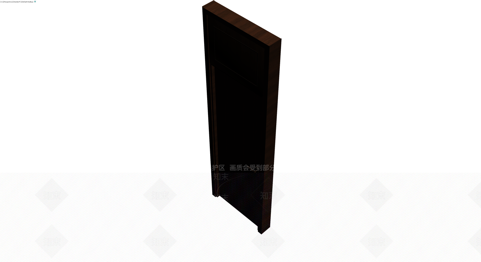 深色木质单开门组件3D模型下载【ID:1229957417】