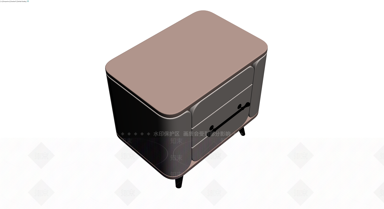 现代风格床头柜3D模型下载【ID:1230382771】