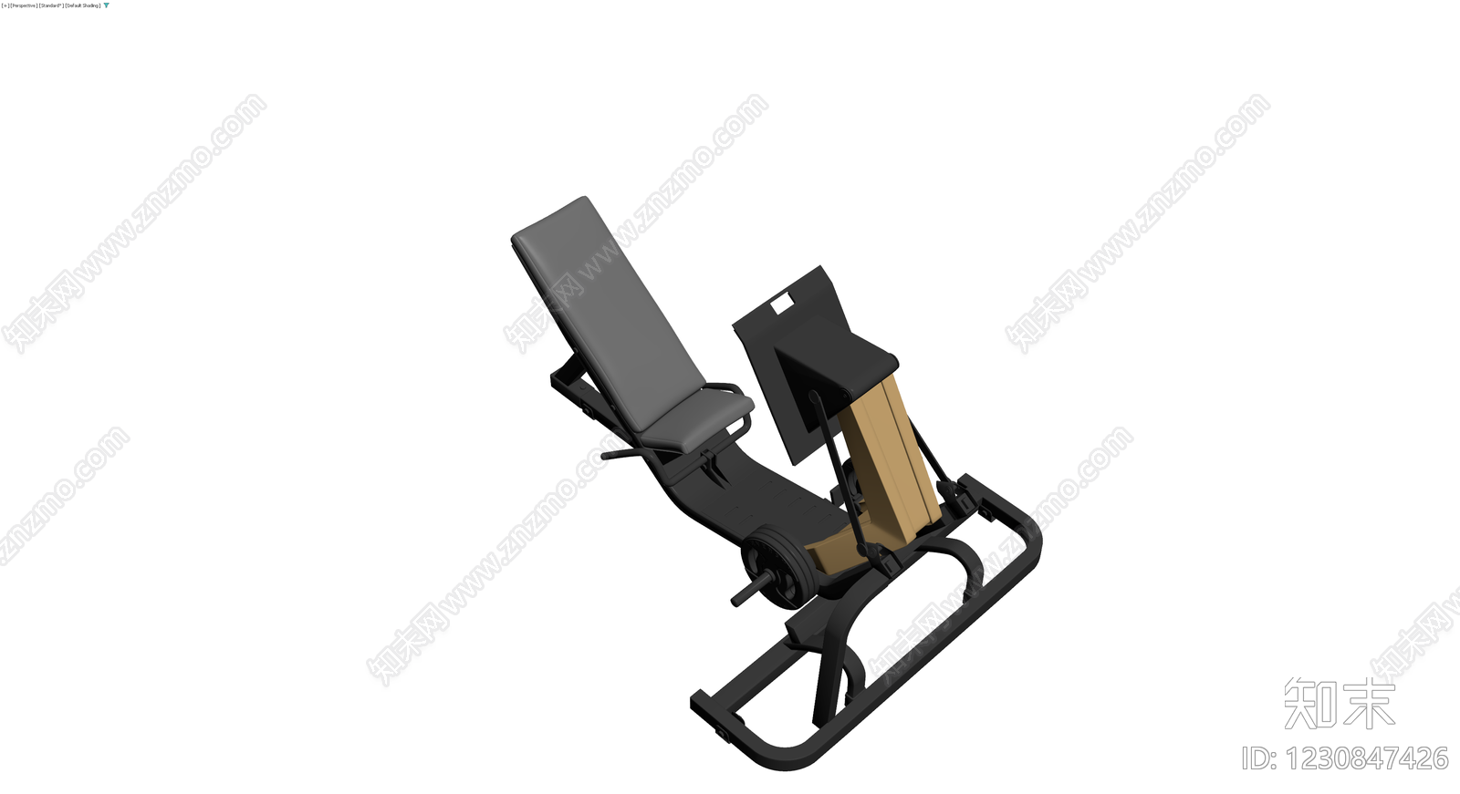 商用哈克深蹲训练器3D模型下载【ID:1230847426】
