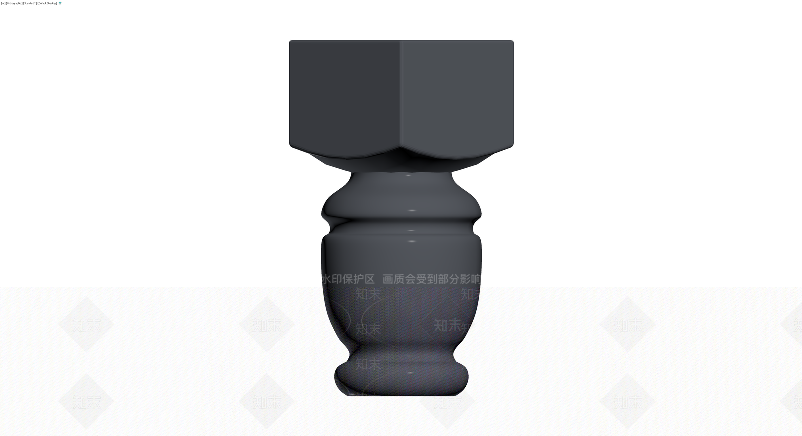 深灰几何造型柱体3D模型下载【ID:1230362923】
