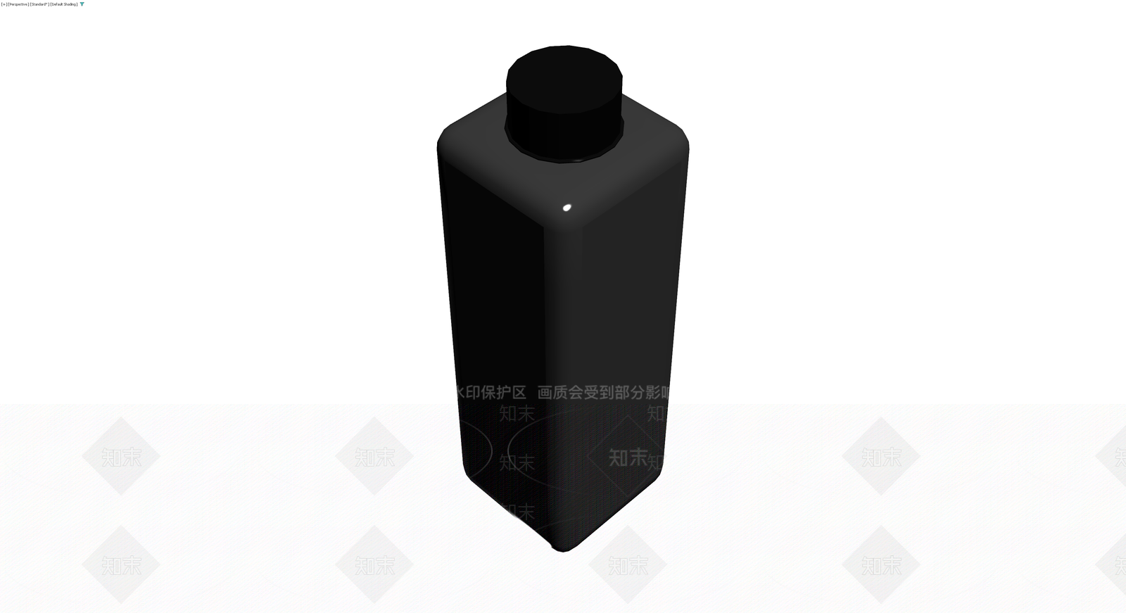 黑色方形面膜瓶3D模型下载【ID:1230622113】