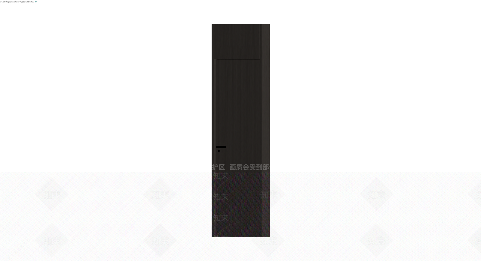 深色木纹单开门3D模型下载【ID:1230090515】