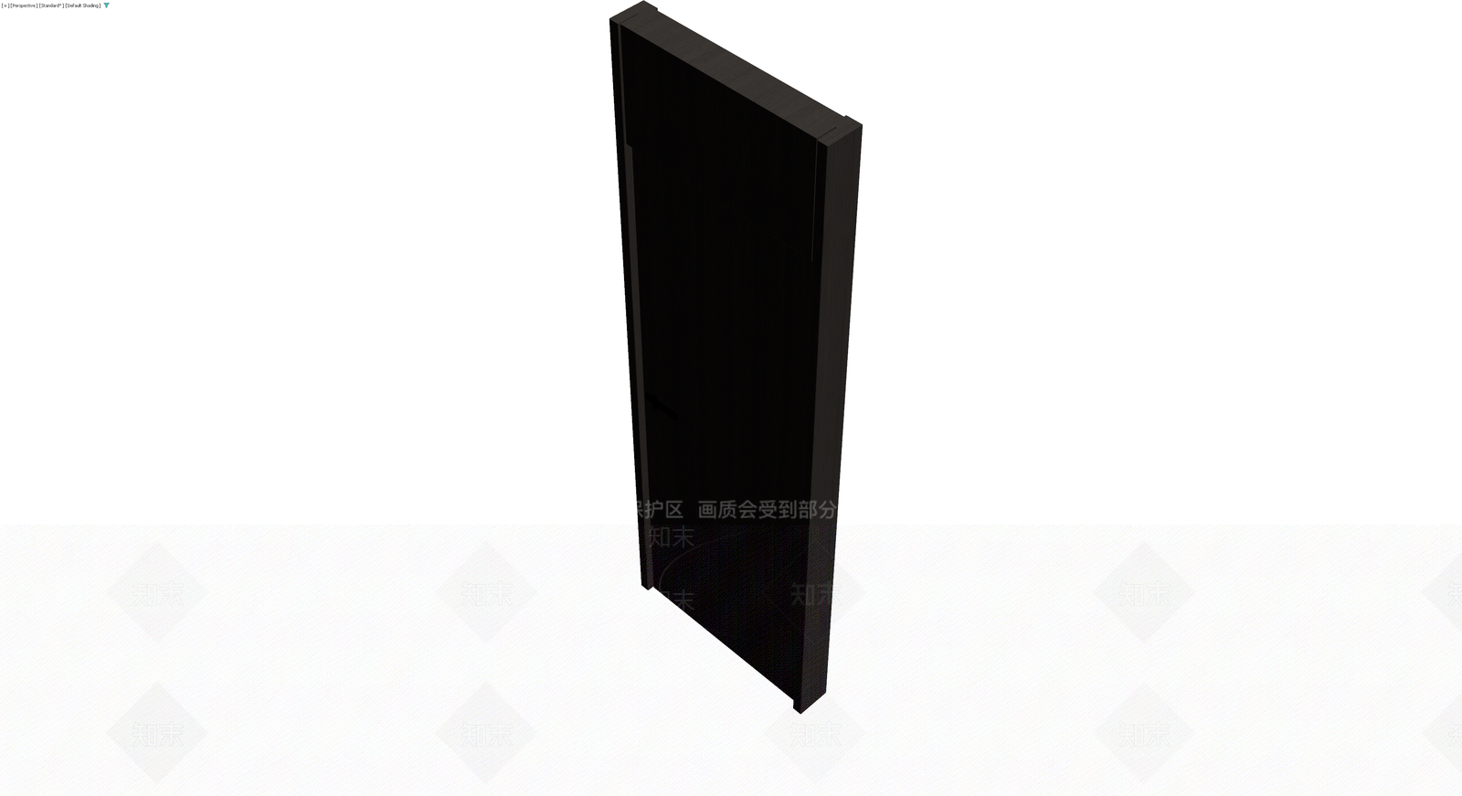 深色木纹单开门3D模型下载【ID:1230090515】