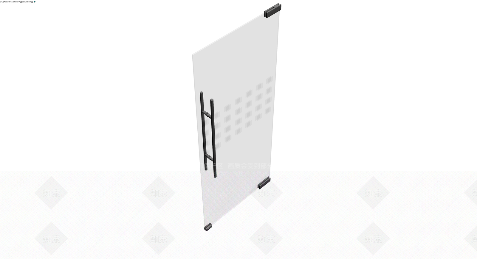 磨砂玻璃隔断门3D模型下载【ID:1230666645】