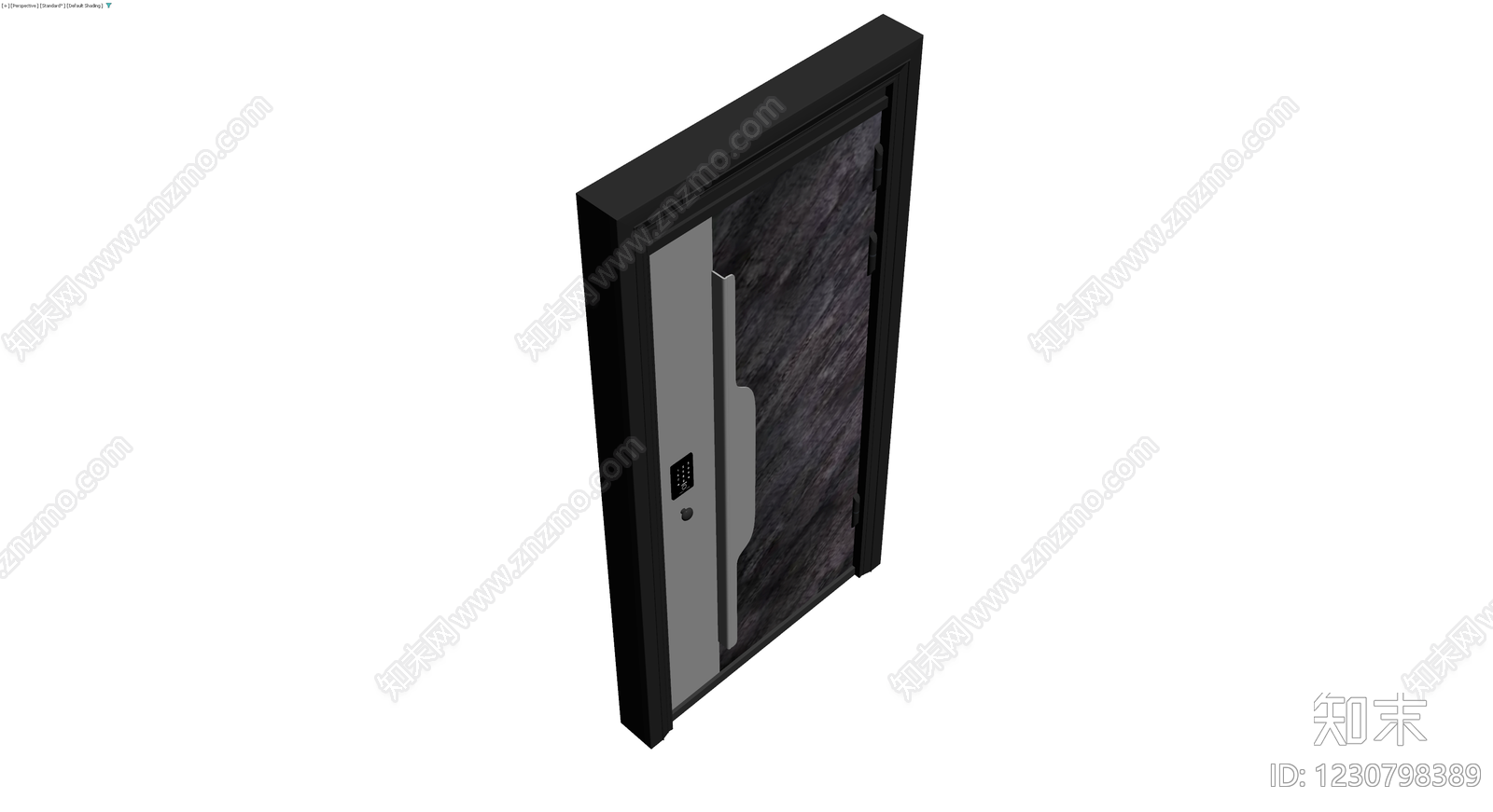 现代风格带锁防盗门3D模型下载【ID:1230798389】