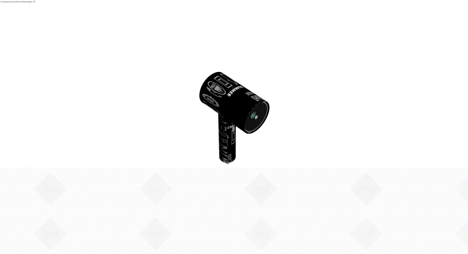 黑色纹理吹风机模型3D模型下载【ID:1229912661】