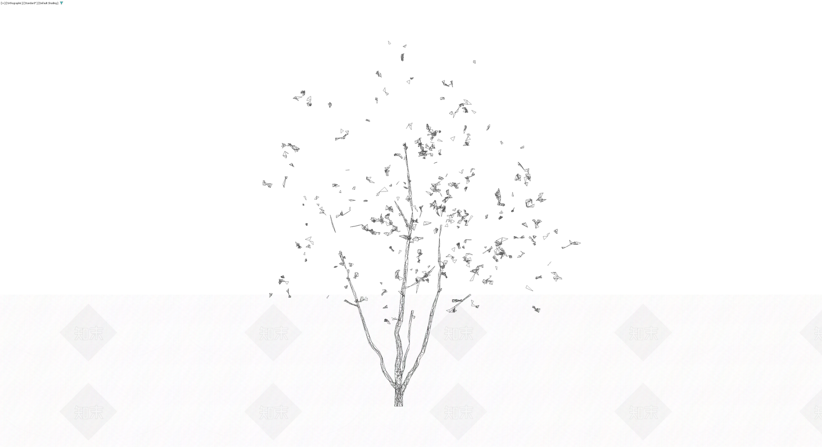 线框风格植物模型3D模型下载【ID:1230368507】