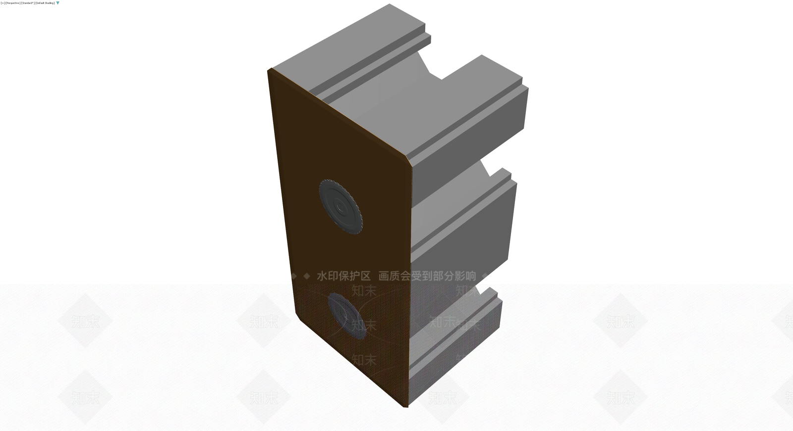 工业机械连接件灰模3D模型下载【ID:1230144697】