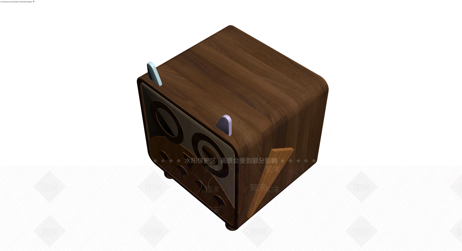 木质恐龙造型矮凳3D模型下载【ID:1229641776】