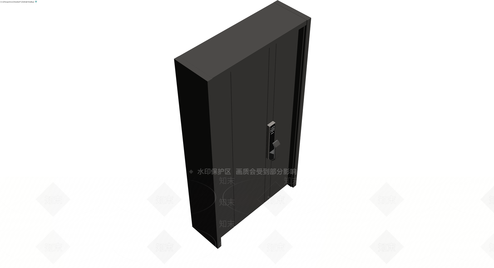 黑色智能保险柜3D模型下载【ID:1229966359】