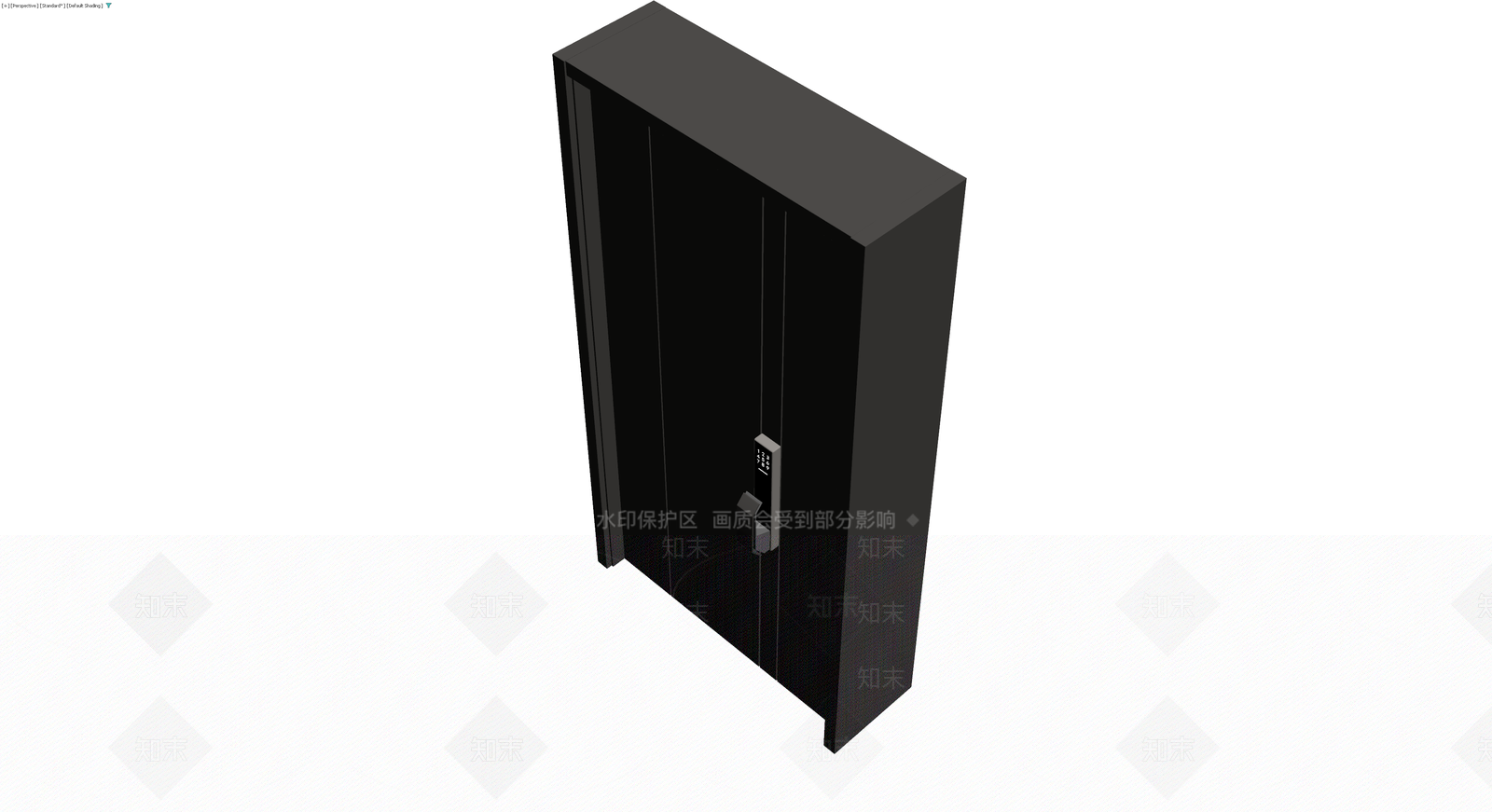 黑色智能保险柜3D模型下载【ID:1229966359】