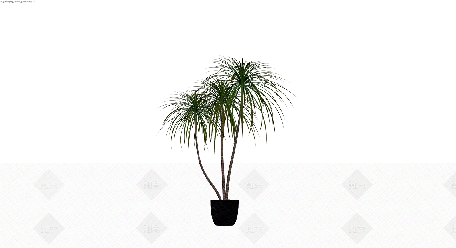 三杆盆栽植物3D模型下载【ID:1230580897】