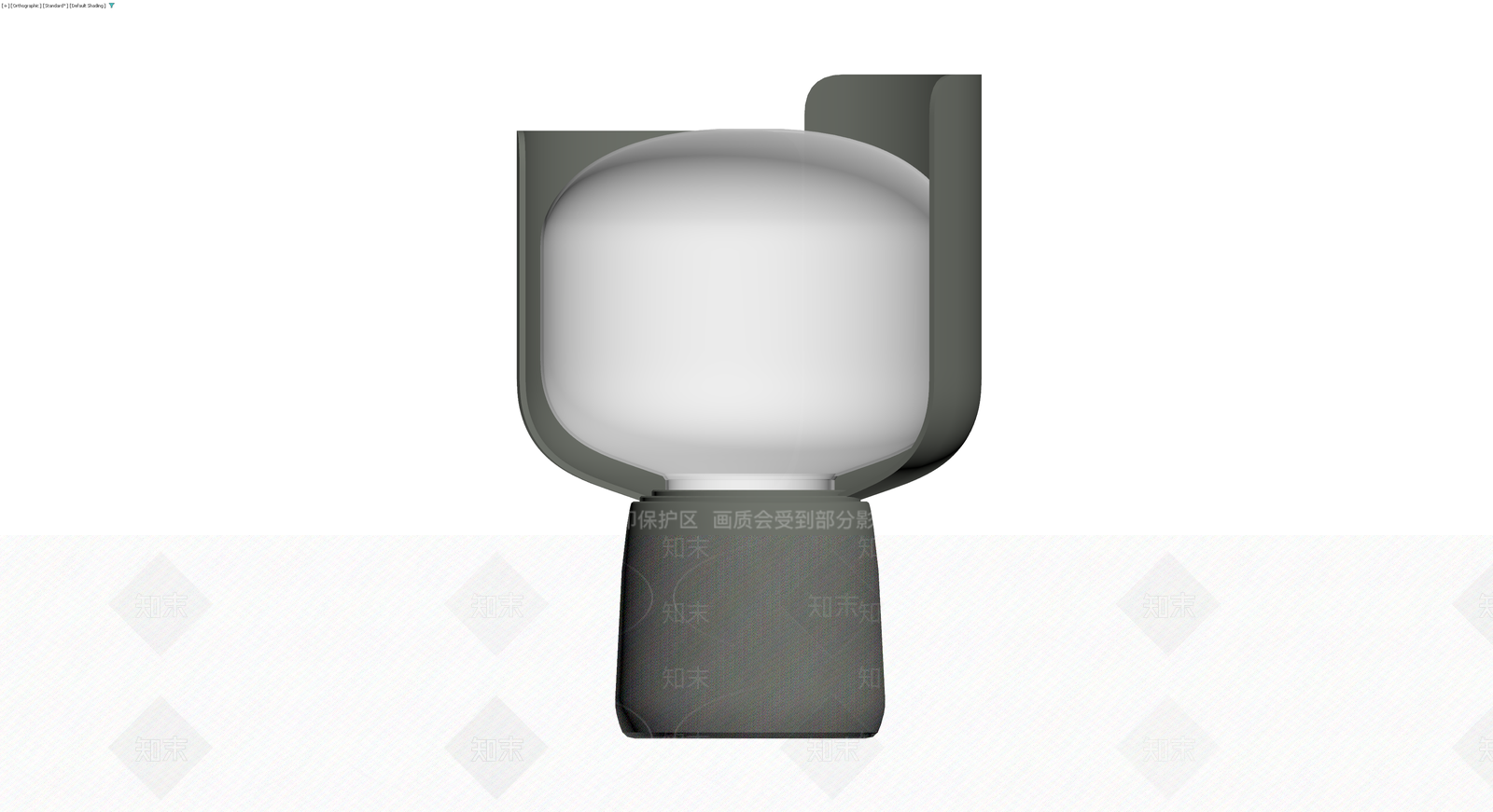 深灰色壁灯3D模型下载【ID:1230621480】
