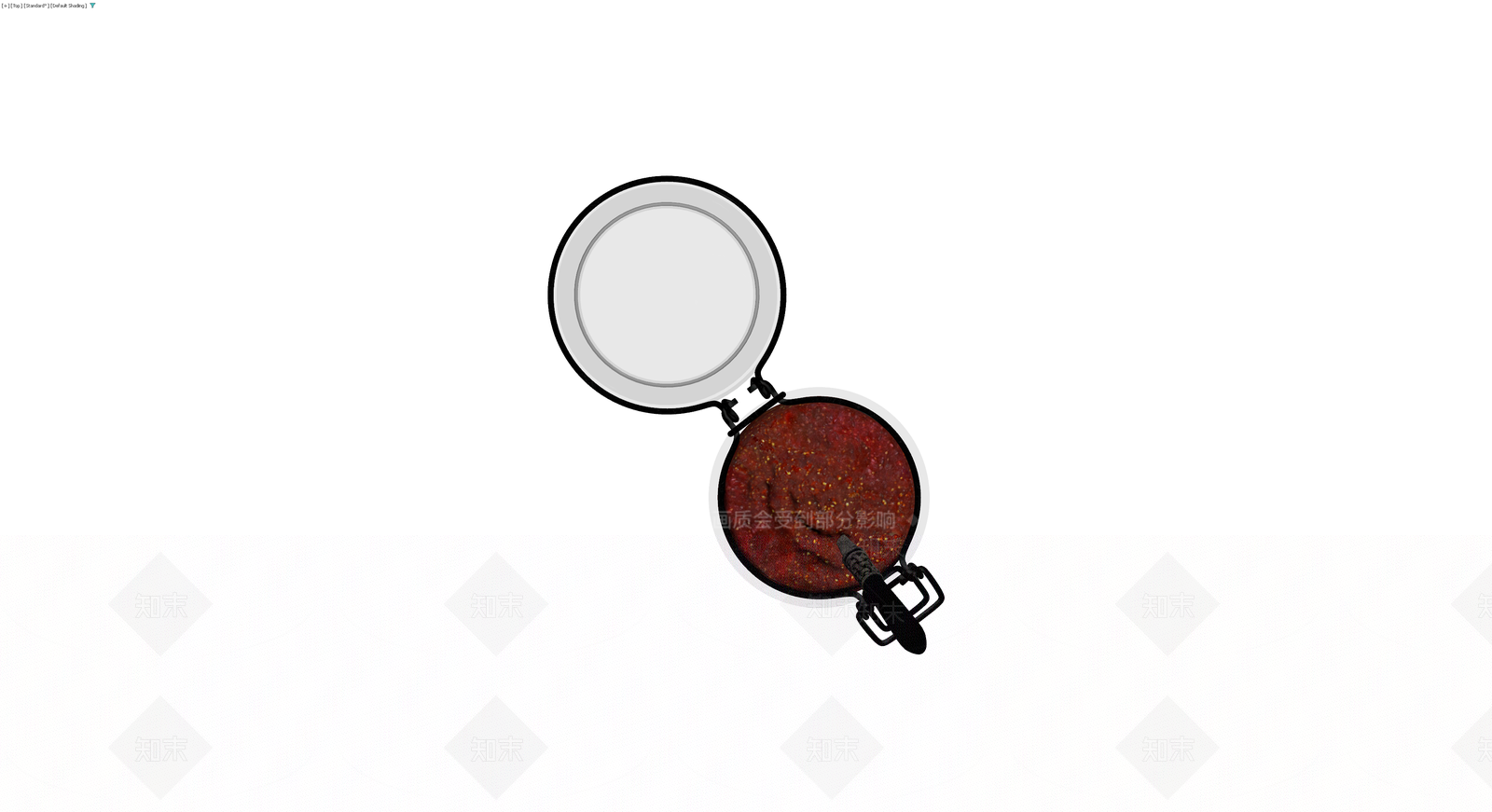 带刀玻璃密封罐3D模型下载【ID:1229976335】