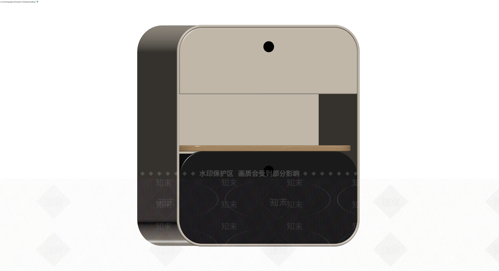 现代风格床头柜3D模型下载【ID:1230589031】