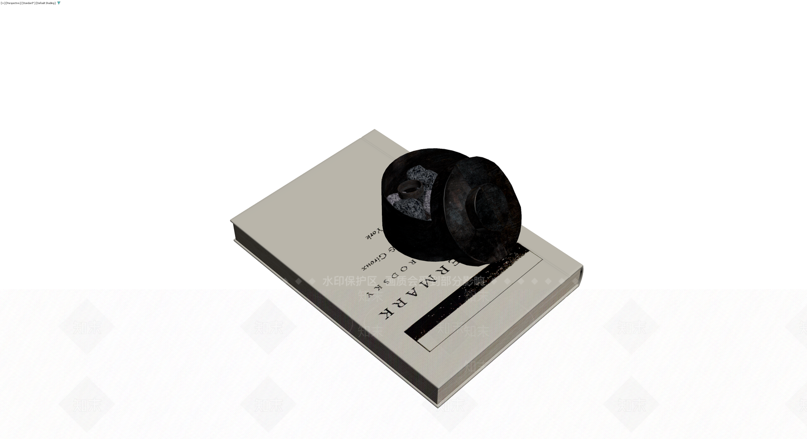 书籍与装饰罐组合3D模型下载【ID:1229888080】