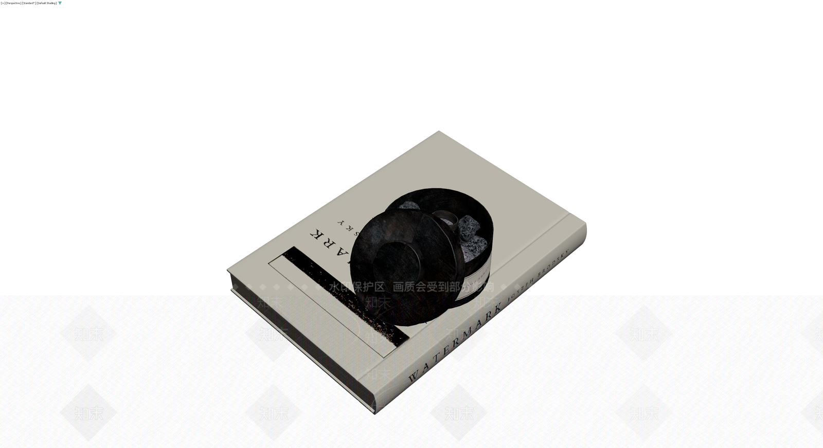 书籍与装饰罐组合3D模型下载【ID:1229888080】