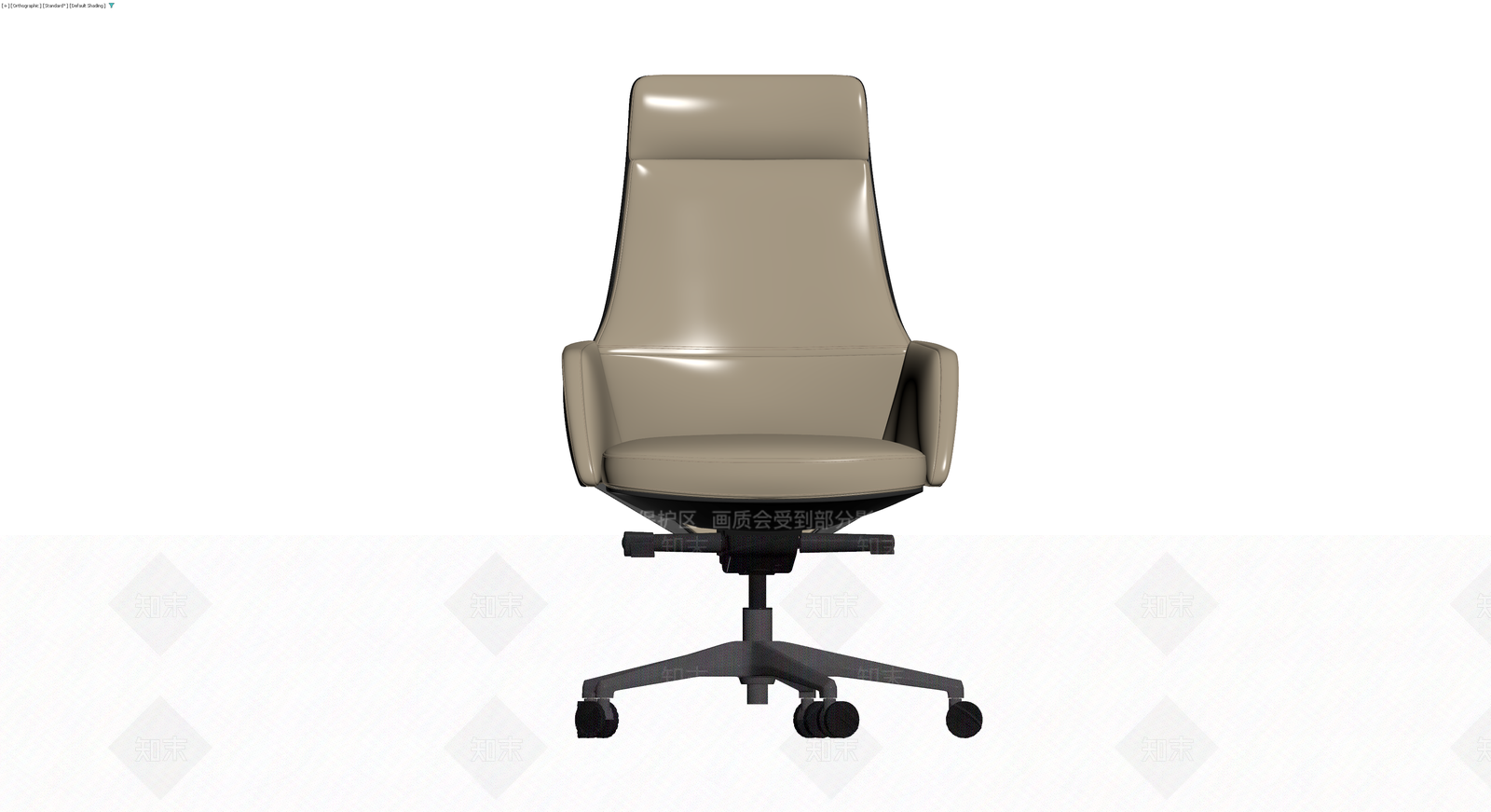 现代米色办公椅3D模型下载【ID:1229931507】
