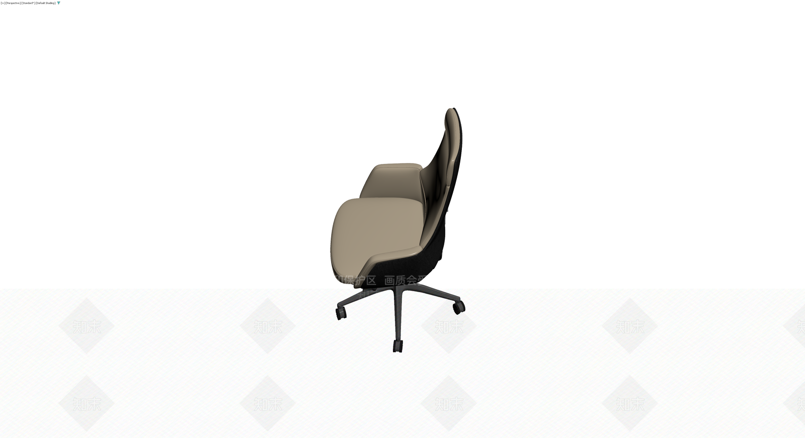 现代米色办公椅3D模型下载【ID:1229931507】