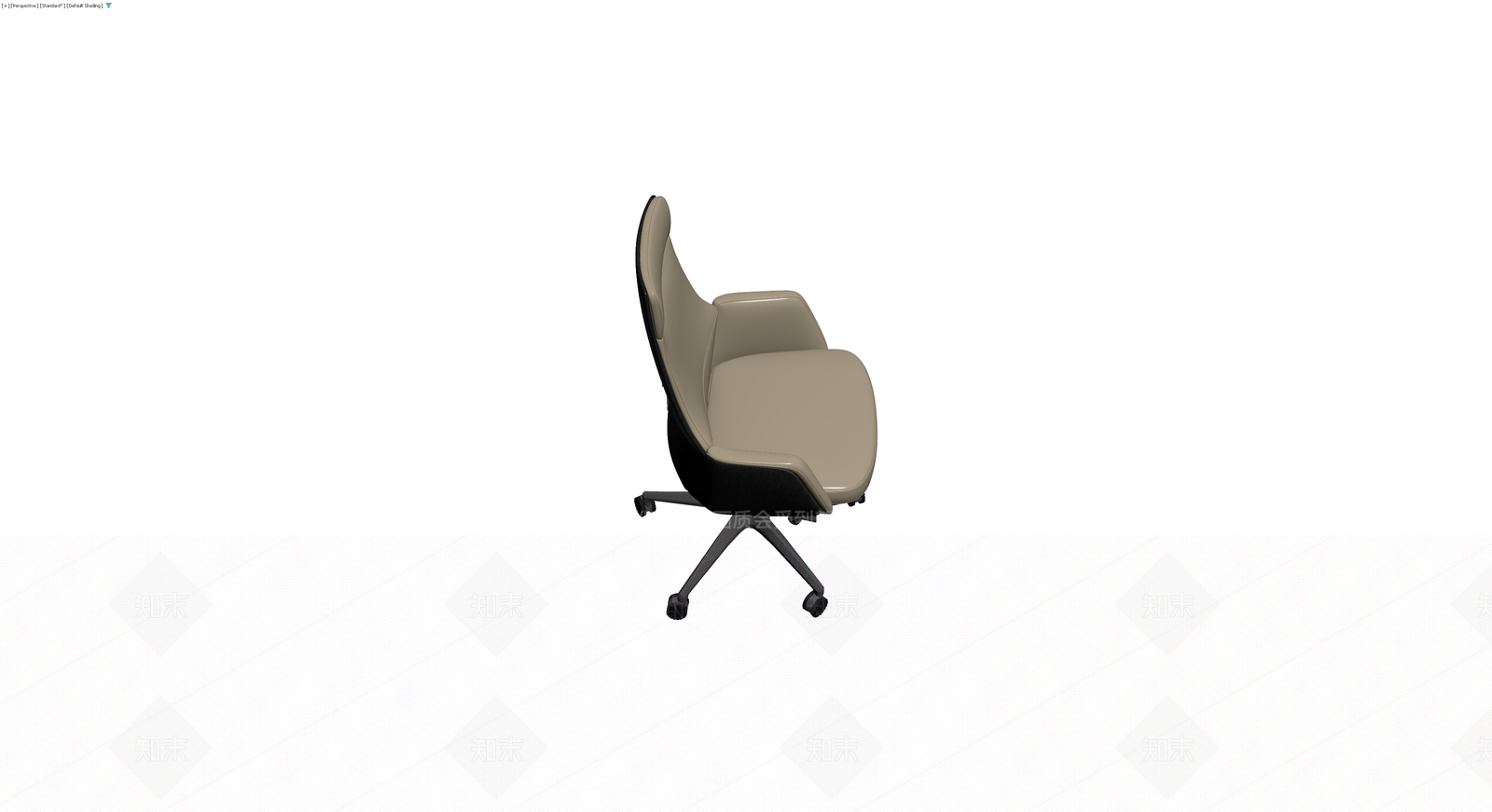 现代米色办公椅3D模型下载【ID:1229931507】