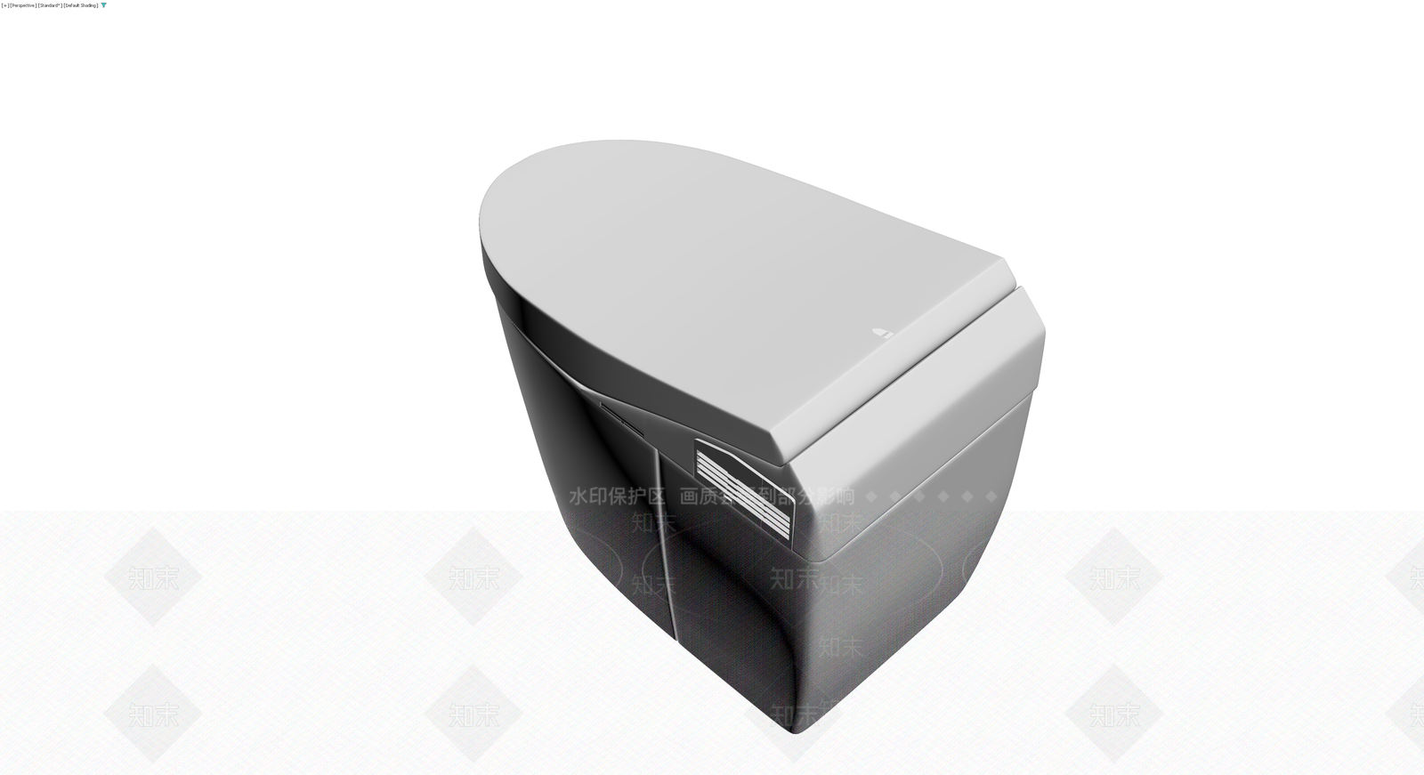 现代智能马桶灰模3D模型下载【ID:1230391437】