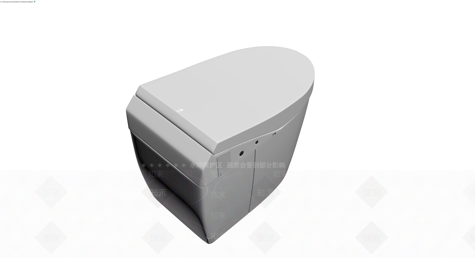 现代智能马桶灰模3D模型下载【ID:1230391437】