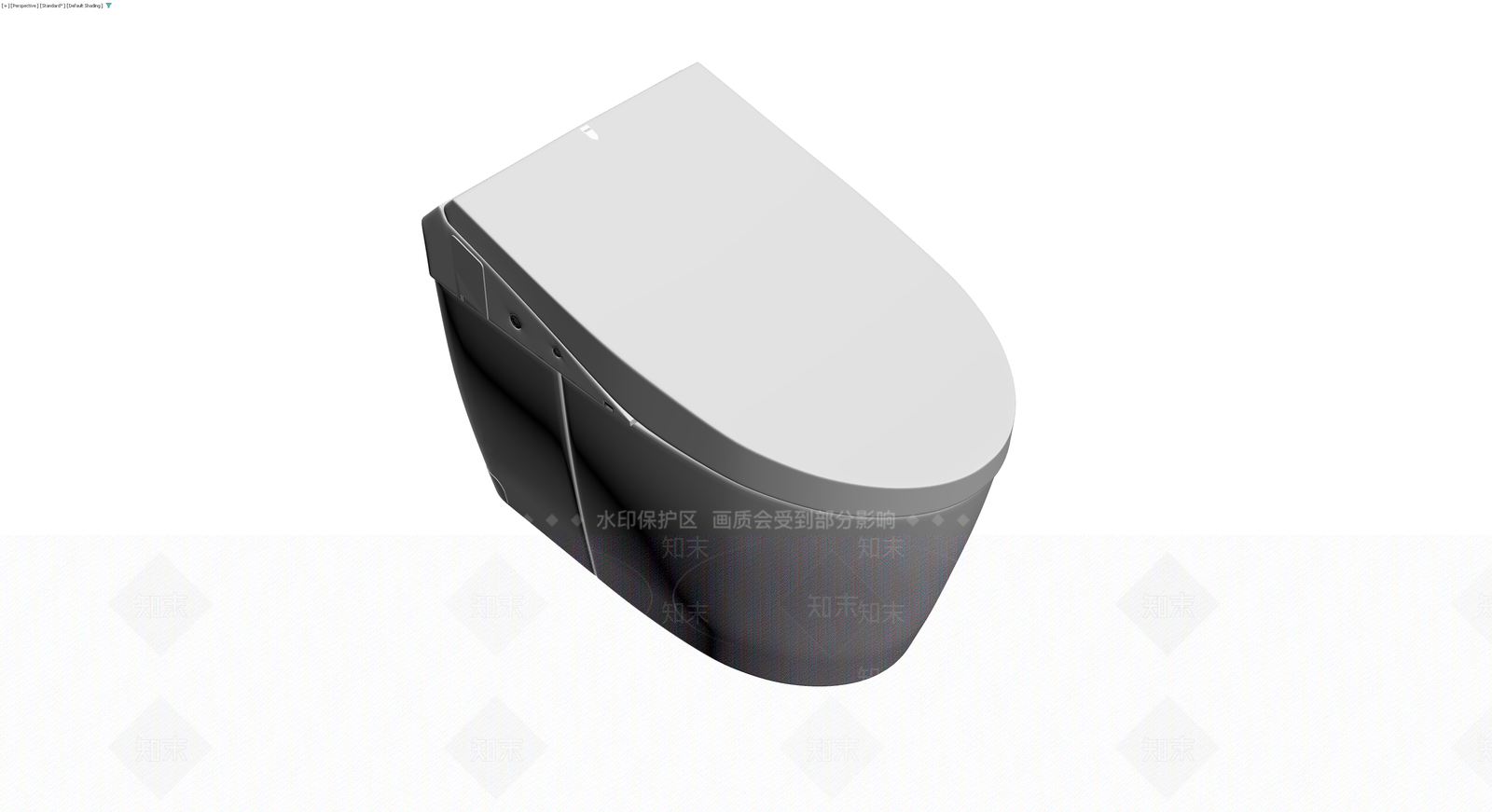 现代智能马桶灰模3D模型下载【ID:1230391437】