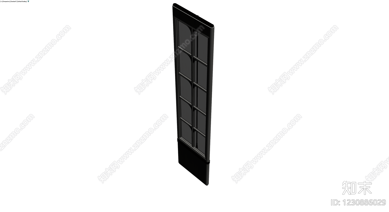 深灰色双开门体模型3D模型下载【ID:1230886029】