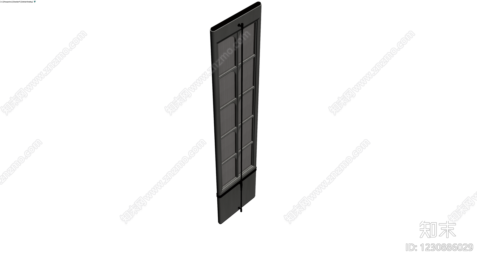 深灰色双开门体模型3D模型下载【ID:1230886029】
