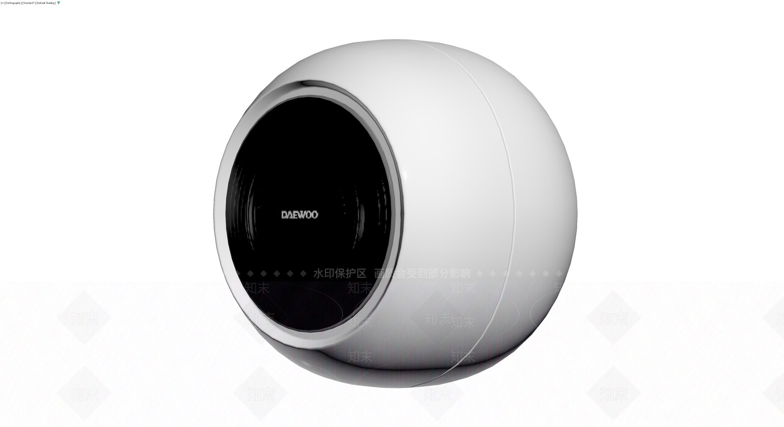 白色球形蓝牙音箱3D模型下载【ID:1229885108】