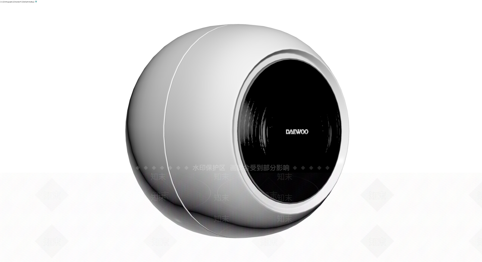白色球形蓝牙音箱3D模型下载【ID:1229885108】
