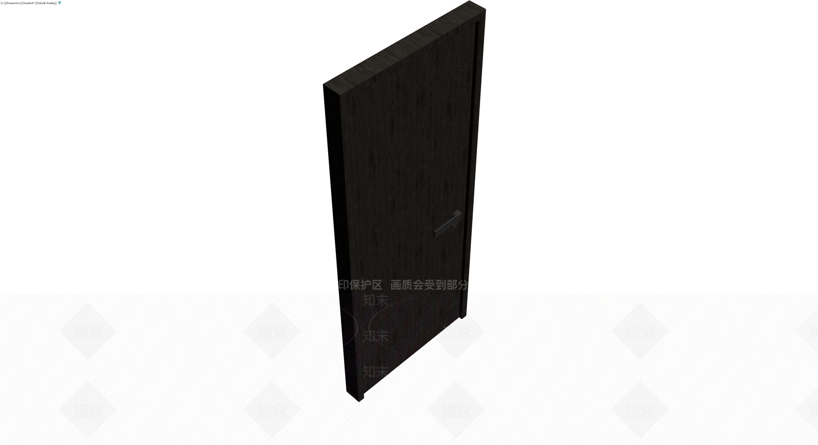 深色木纹成品门3D模型下载【ID:1229647472】