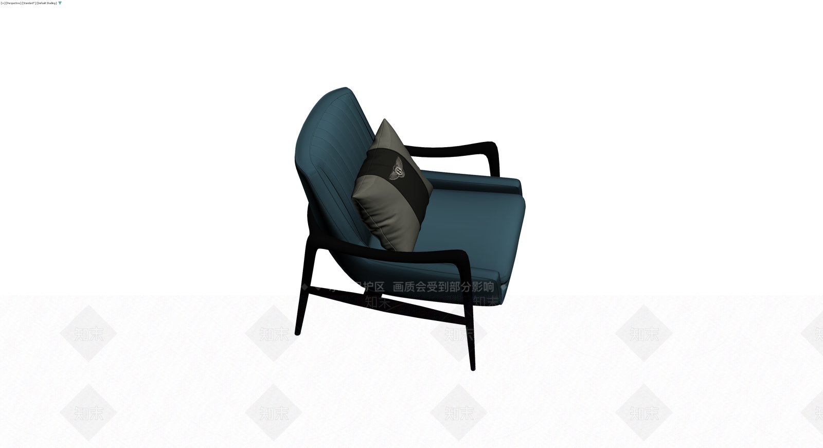 Bentley品牌蓝色休闲椅3D模型下载【ID:1230387504】