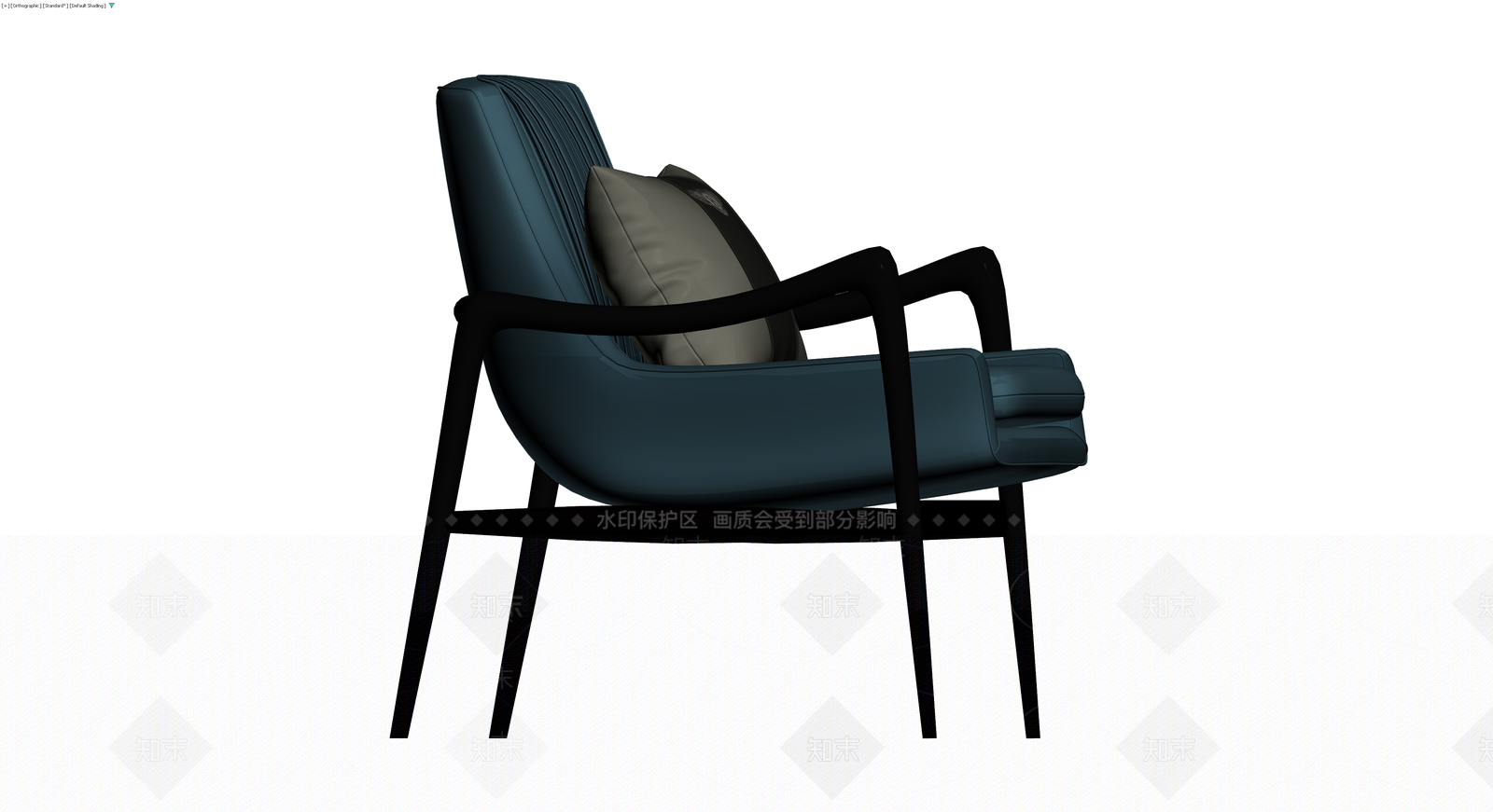 Bentley品牌蓝色休闲椅3D模型下载【ID:1230387504】