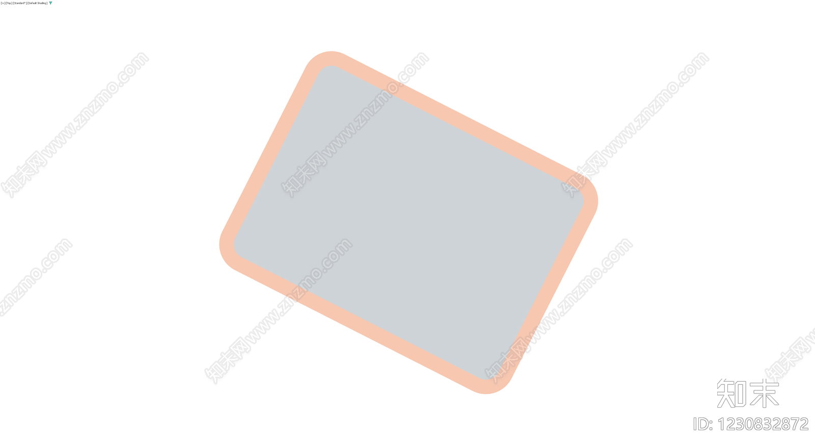 圆角矩形矮凳/脚踏3D模型下载【ID:1230832872】