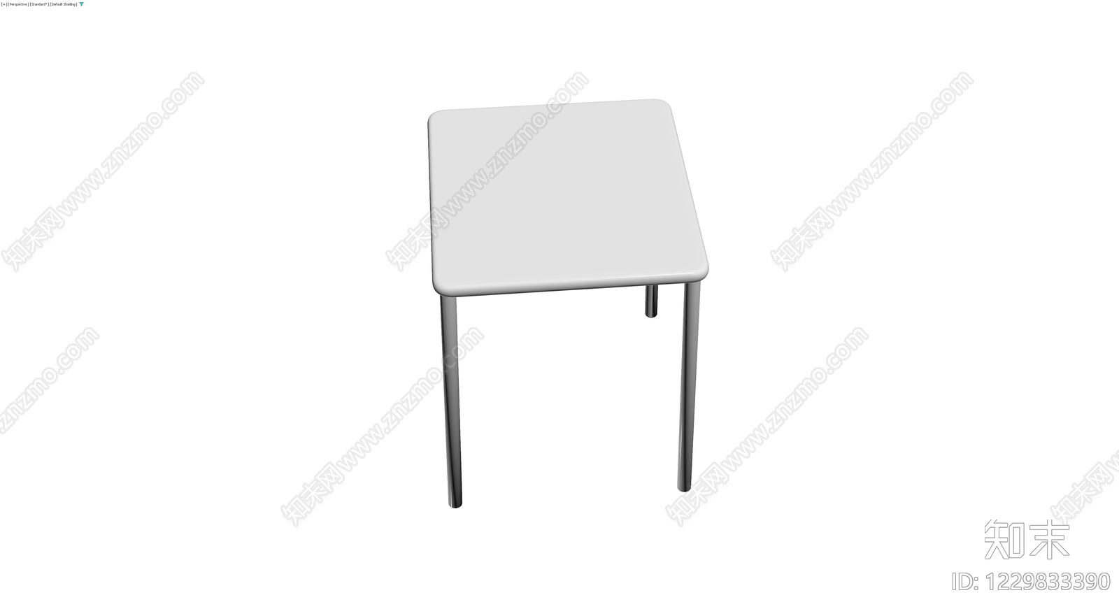 灰色圆角方桌模型3D模型下载【ID:1229833390】