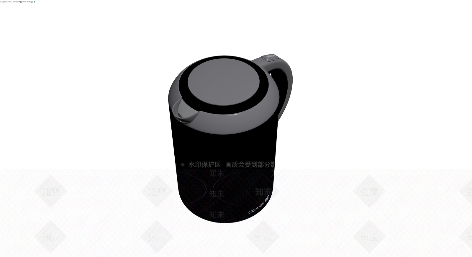 黑色电热水壶灰模3D模型下载【ID:1229919741】