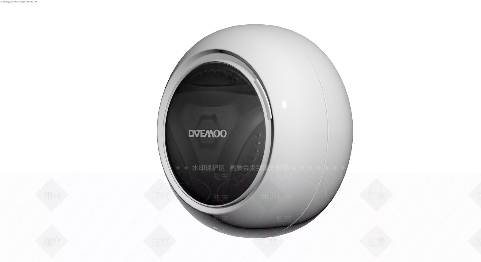 白色球形智能音箱3D模型下载【ID:1230541566】