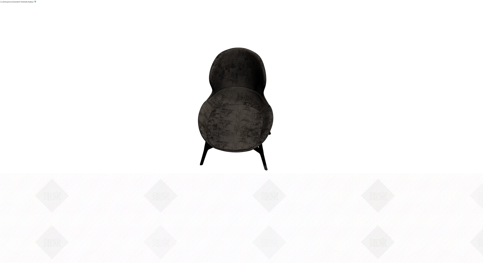 黑色纹理单人休闲椅3D模型下载【ID:1230351049】