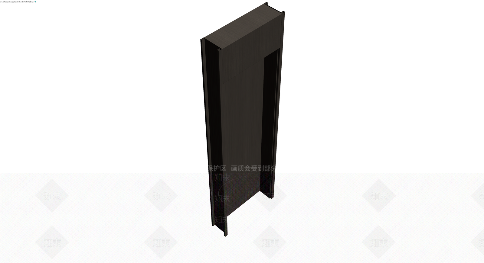 深色木纹单开门3D模型下载【ID:1230187851】