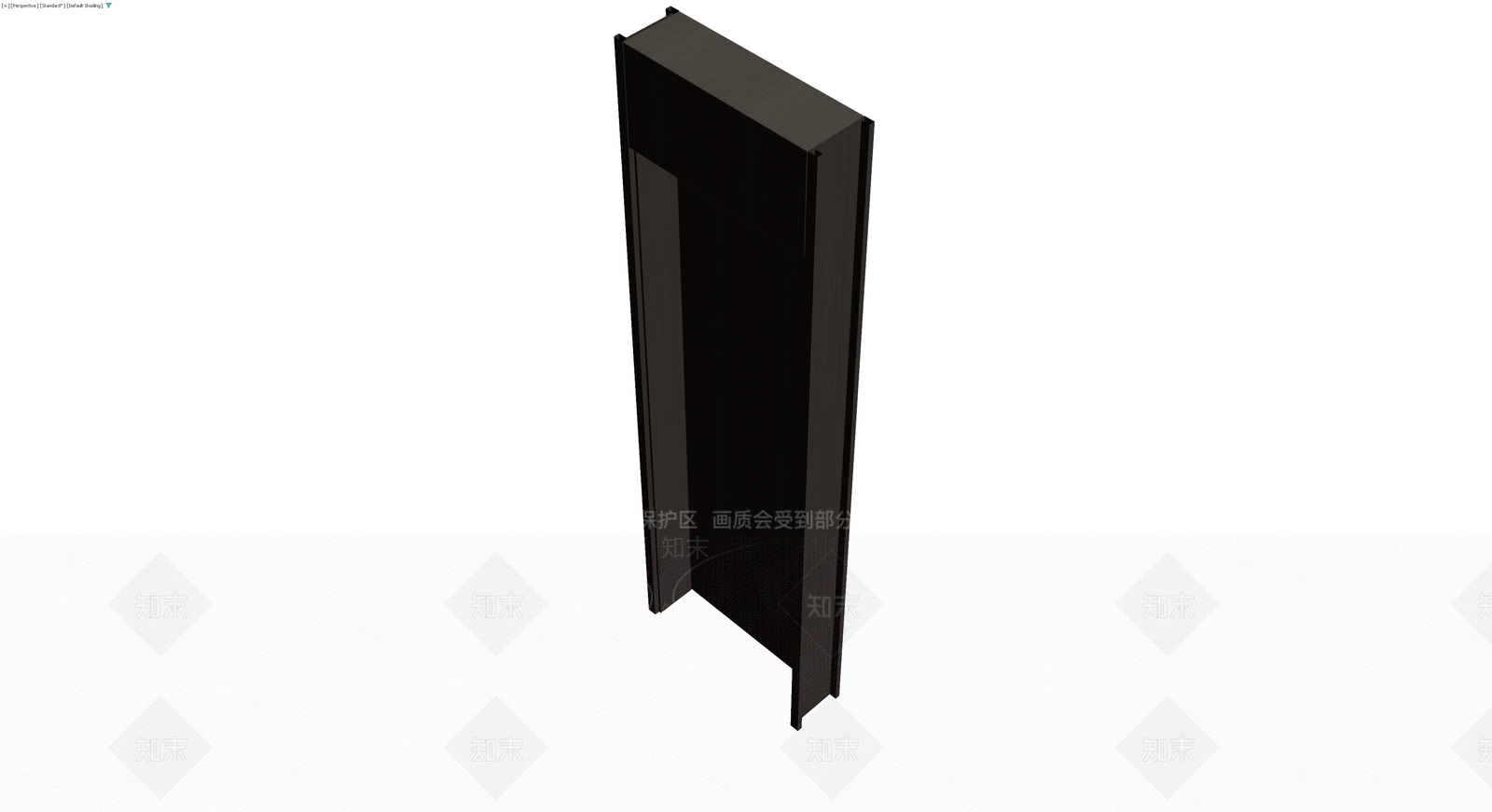深色木纹单开门3D模型下载【ID:1230187851】