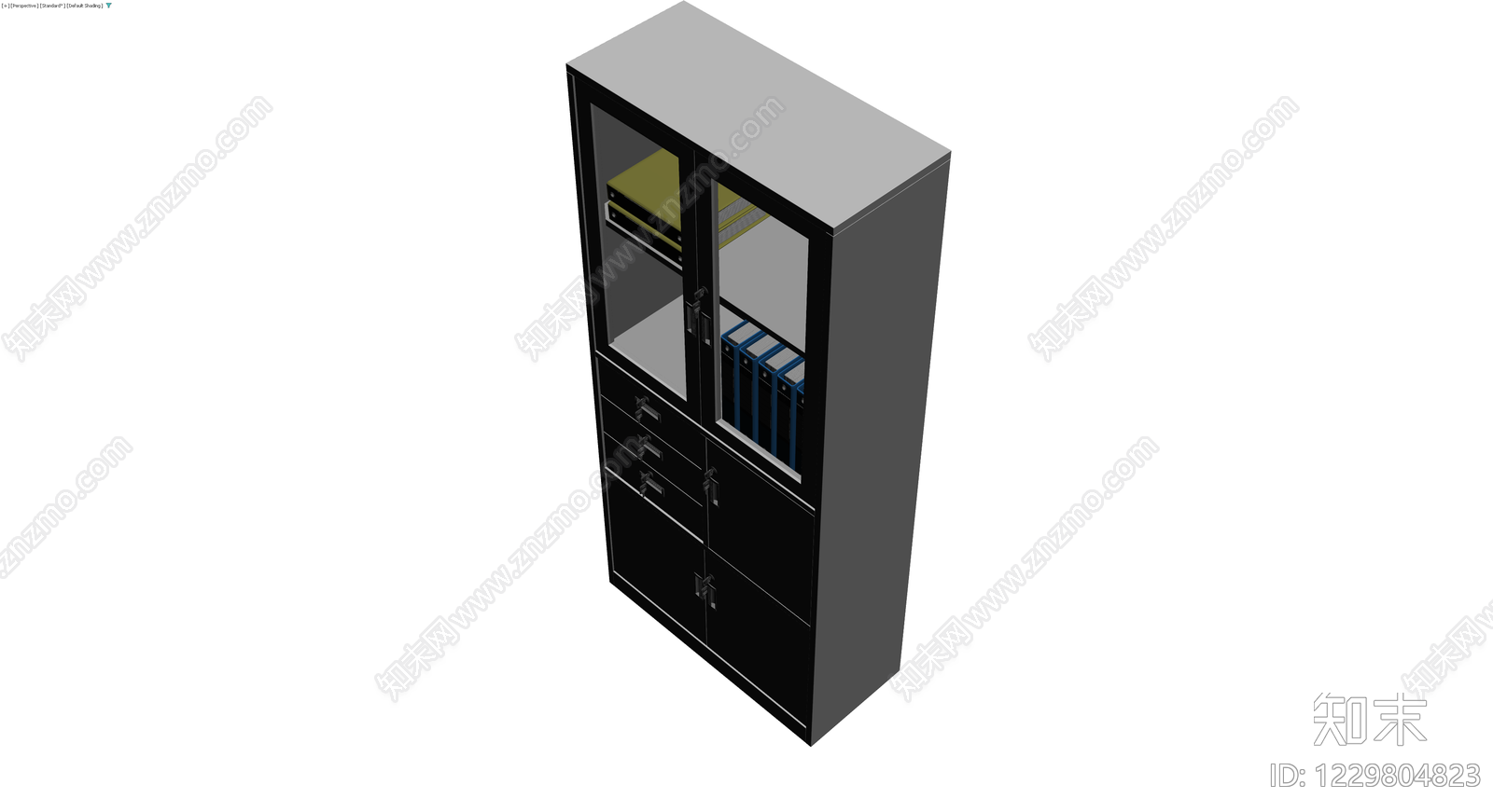 带文件柜的办公储物柜3D模型下载【ID:1229804823】