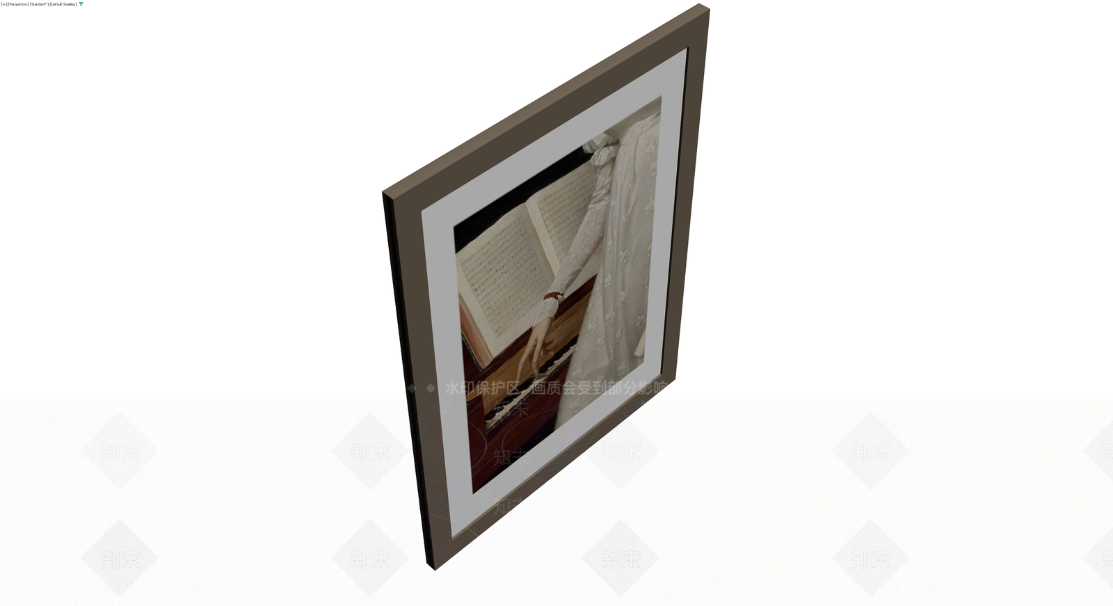 挂画装饰画框3D模型下载【ID:1229851396】