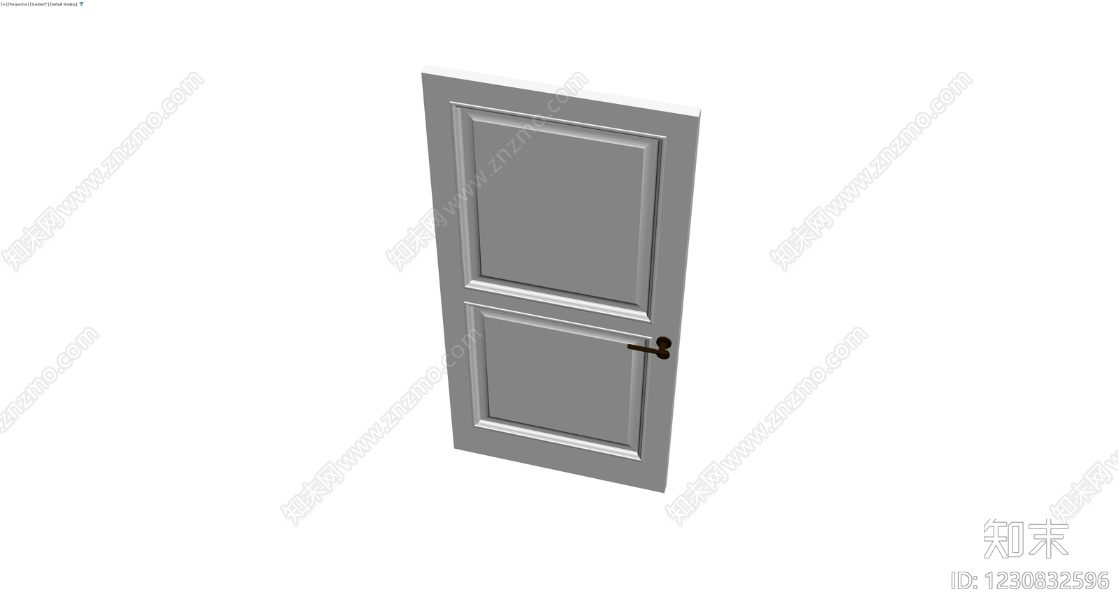 双板装饰门3D模型下载【ID:1230832596】