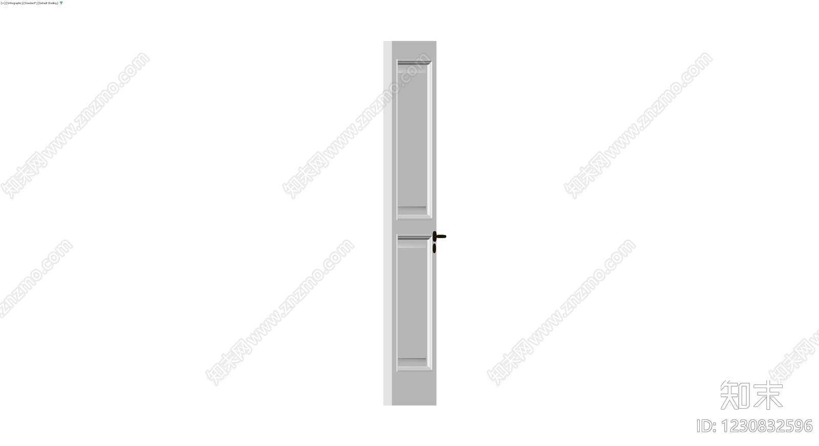 双板装饰门3D模型下载【ID:1230832596】